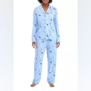 Blue dog print Pajama Set